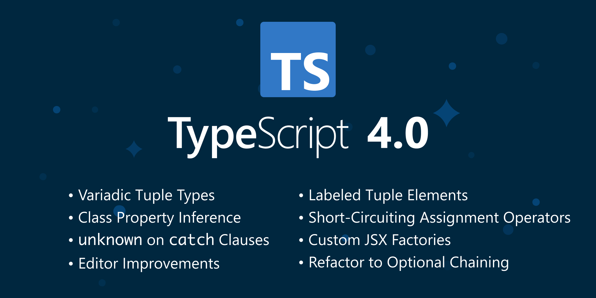 Announcing TypeScript 4.0 - TypeScript